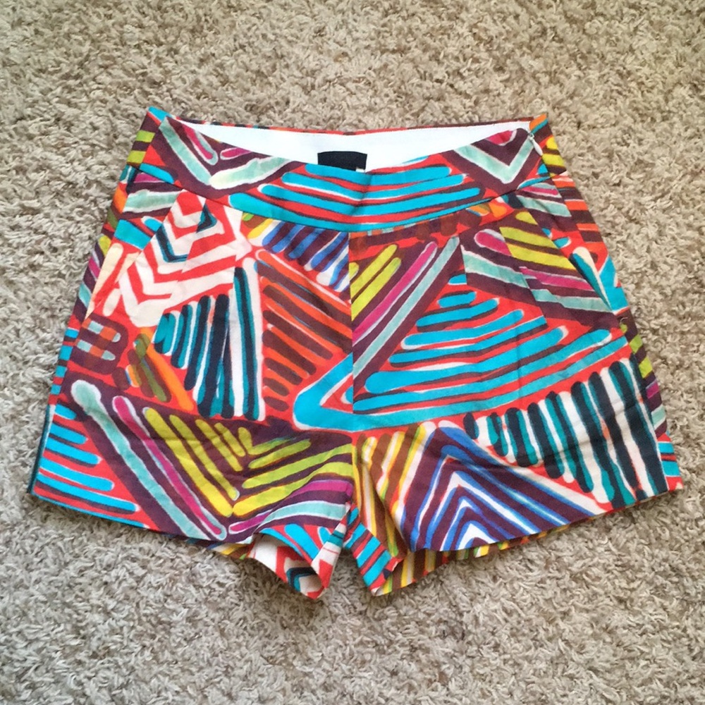 High-waisted J.Crew Printed Shorts